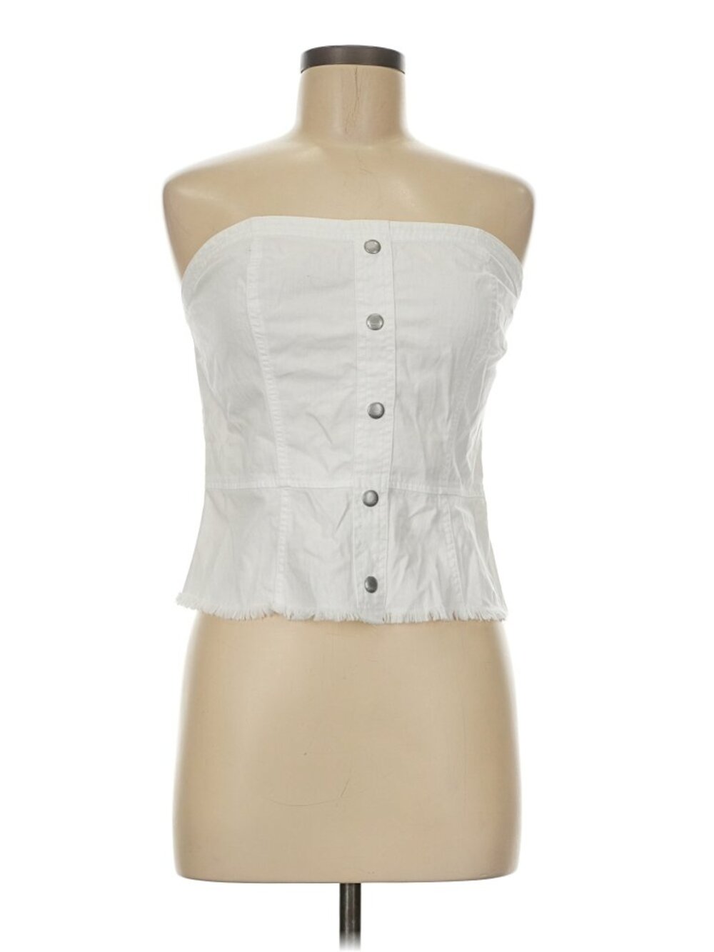 NWT! Express White Denim Tube Top - Medium